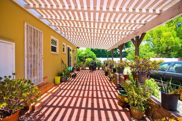 900 S Los Robles Ave, Pasadena, CA 91106 - view of patio / terrace with a pergola