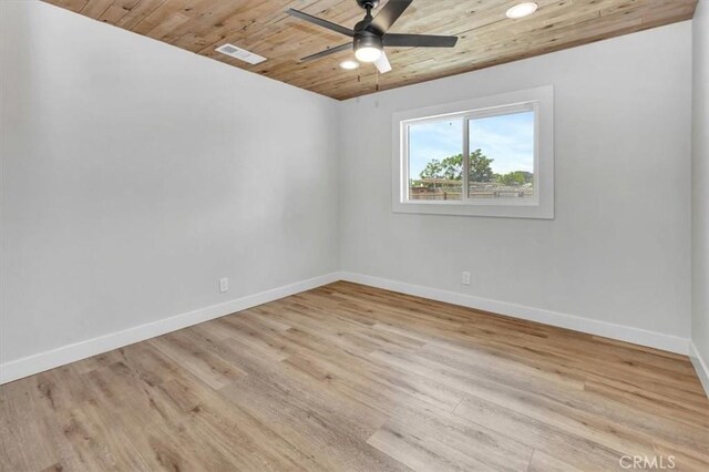 1500 Pacific Ave, Norco, CA 92860 - empty room featuring wooden ceiling, ceiling fan, wood finished floors, and recessed lighting