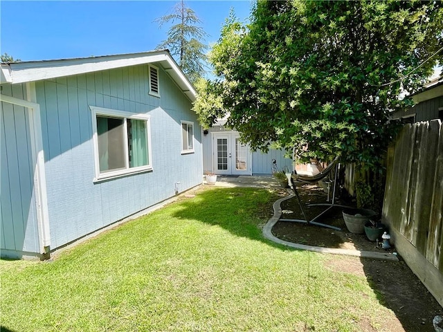 3332 Shamrock Pl, Merced, CA 95340 - view of yard with french doors