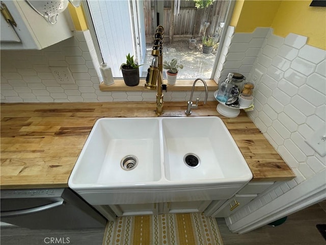 3332 Shamrock Pl, Merced, CA 95340 - kitchen view of wooden counters and a sink