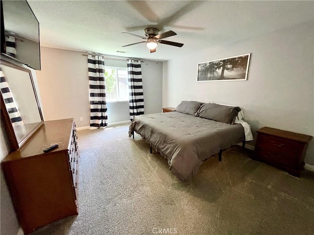 3332 Shamrock Pl, Merced, CA 95340 - carpeted bedroom with baseboards and ceiling fan