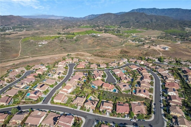 44655 Howell Mountain St, Temecula, CA 92592 - aerial overview of property's location featuring nearby suburban area and mountains