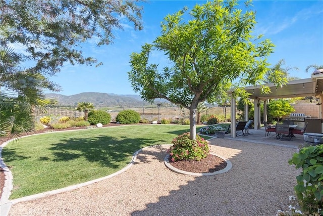 44655 Howell Mountain St, Temecula, CA 92592 - fenced backyard with a mountain view and a patio