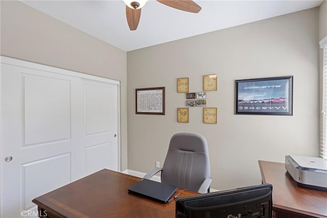 44655 Howell Mountain St, Temecula, CA 92592 - office with ceiling fan
