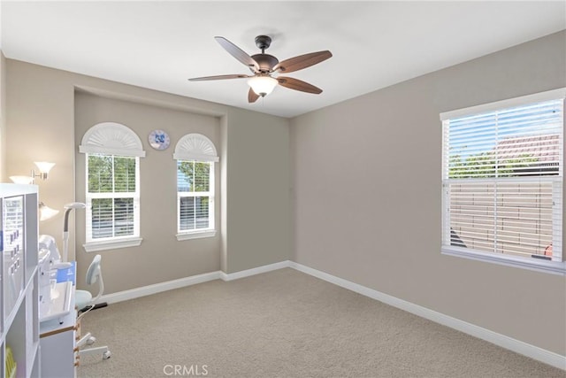 44655 Howell Mountain St, Temecula, CA 92592 - carpeted empty room featuring ceiling fan and baseboards