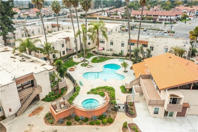 212 S Kraemer Blvd, Placentia, CA 92870 - drone / aerial view of a pool