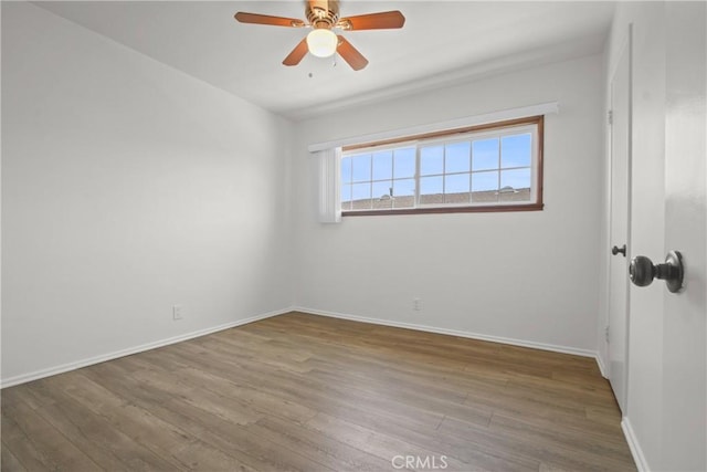 3857 W 135th, Hawthorne, CA 90250 - spare room with wood finished floors and a ceiling fan