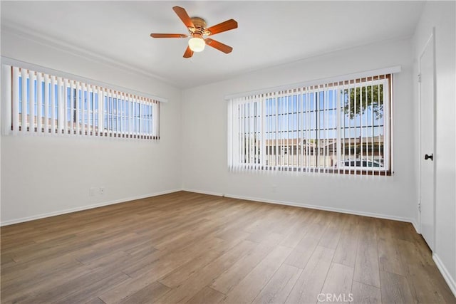 3857 W 135th, Hawthorne, CA 90250 - empty room featuring ceiling fan and wood finished floors