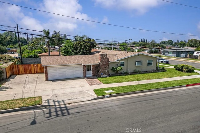 1200 S Pennsylvania Ave, Glendora, CA 91740 - ranch-style home featuring driveway, an attached garage, and a chimney