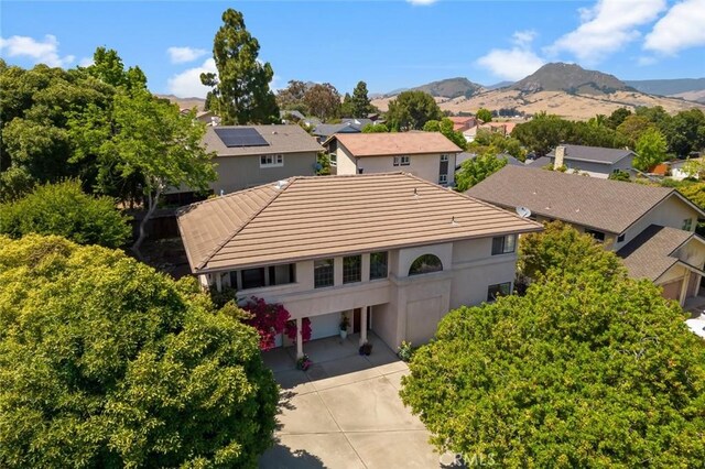 1730 De Anza Ct, San Luis Obispo, CA 93405 - aerial view of residential area featuring a mountain backdrop