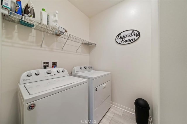 20909 Spring St, Riverside, CA 92507 - laundry room with washing machine and dryer and baseboards