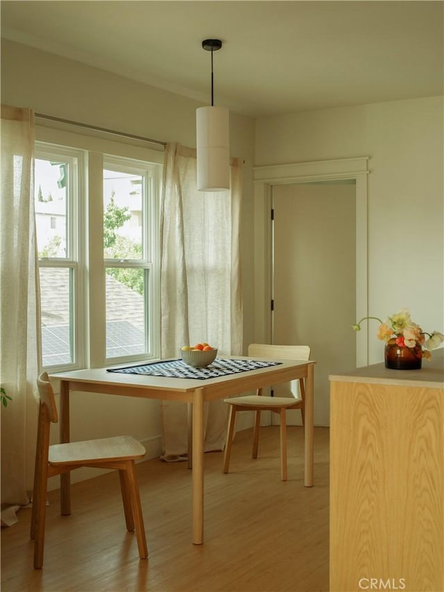 1807 Montana St, Los Angeles, CA 90026 - dining space featuring light wood finished floors