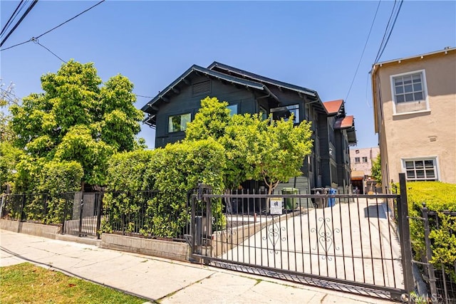 1807 Montana St, Los Angeles, CA 90026 - view of property hidden behind natural elements featuring a fenced front yard