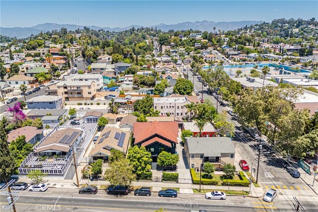 1807 Montana St, Los Angeles, CA 90026 - aerial view of residential area featuring a mountainous background