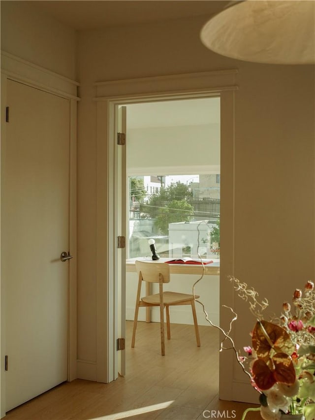 1807 Montana St, Los Angeles, CA 90026 - hall with light wood-style floors