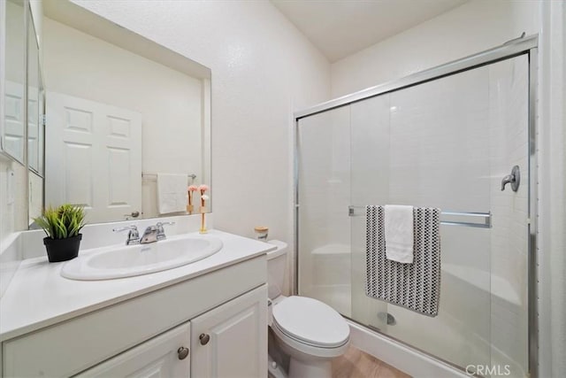 20697 Bison Mesa Rd, Riverside, CA 92507 - bathroom featuring a stall shower and vanity