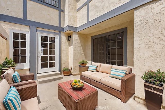 8211 Winnetka Ave Unit 201, Winnetka, CA 91306 - view of patio featuring an outdoor hangout area