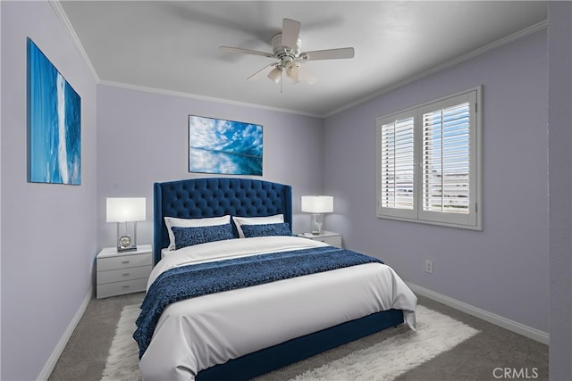 8211 Winnetka Ave Unit 201, Winnetka, CA 91306 - carpeted bedroom with ornamental molding and a ceiling fan