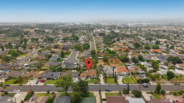 5007 Walnut Ave, Chino, CA 91710 - aerial view of property and surrounding area with nearby suburban area