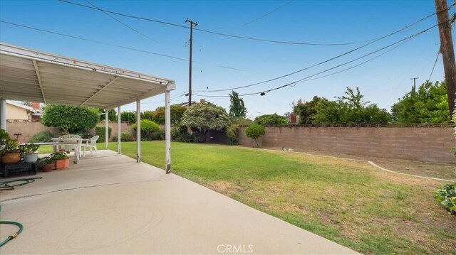 5007 Walnut Ave, Chino, CA 91710 - fenced backyard with a patio
