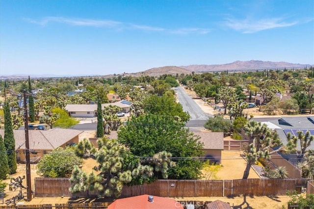 8160 Cholla Ave, Yucca Valley, CA 92284 - aerial perspective of suburban area with a mountain backdrop