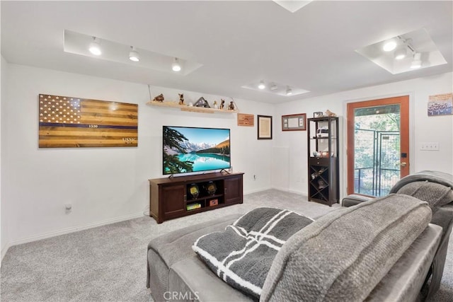 77 Park Dr, Running Springs, CA 92382 - living area with light carpet and baseboards