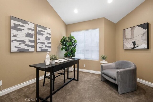 25066 El Carrizo, Laguna Niguel, CA 92677 - carpeted office with lofted ceiling and recessed lighting