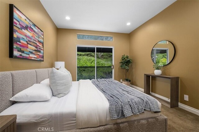 25066 El Carrizo, Laguna Niguel, CA 92677 - bedroom featuring carpet, access to outside, and recessed lighting