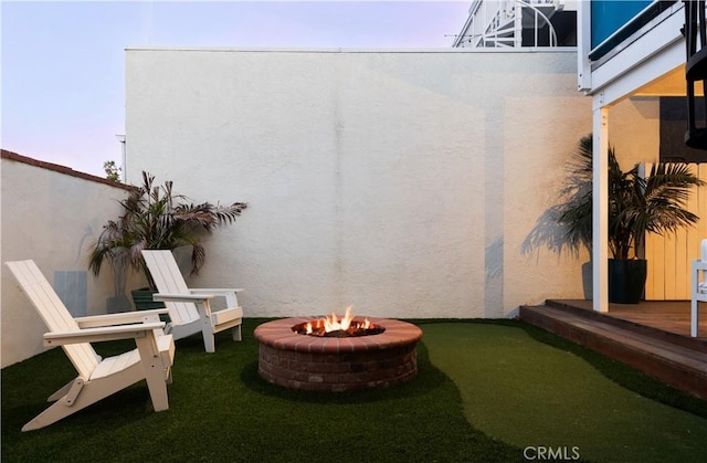29 Surfside Ave Unit B, Surfside, CA 90743 - view of patio / terrace with an outdoor fire pit and a wooden deck