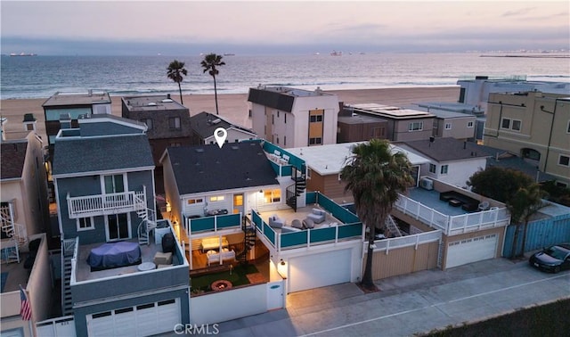 29 Surfside Ave Unit B, Surfside, CA 90743 - aerial view at dusk of a water view