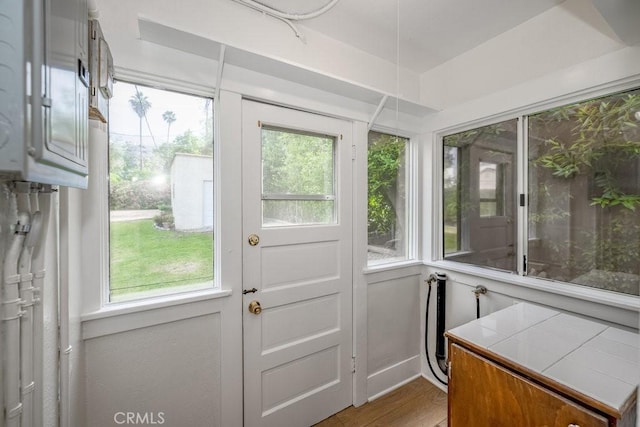315 E Randolph St, Glendale, CA 91207 - unfurnished sunroom with plenty of natural light and wood finished floors