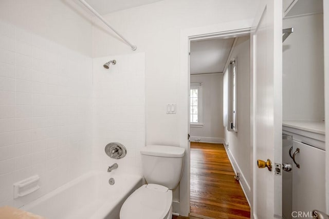 315 E Randolph St, Glendale, CA 91207 - bathroom with shower / bath combination and wood finished floors