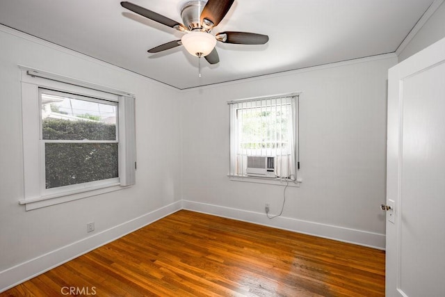 315 E Randolph St, Glendale, CA 91207 - empty room with plenty of natural light, wood finished floors, and a ceiling fan