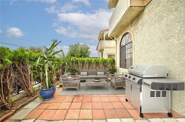 215 N Maple Ave Unit A, Montebello, CA 90640 - view of patio / terrace featuring outdoor lounge area and a grill