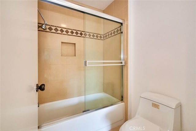 4280 Via Arbolada Unit 338, Los Angeles, CA 90042 - bathroom featuring toilet and enclosed tub / shower combo