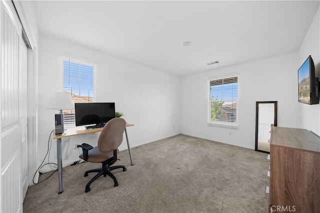 13126 Flagstaff Dr, Rancho Cucamonga, CA 91739 - carpeted home office featuring baseboards