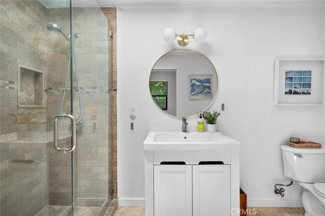 4698 Morro Dr, Woodland Hills, CA 91364 - bathroom featuring a stall shower and vanity