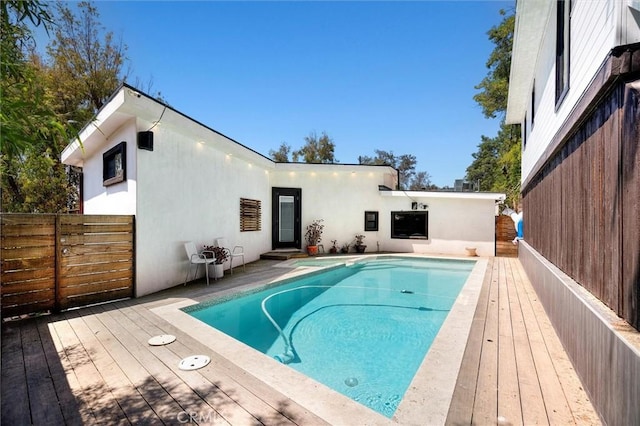 4698 Morro Dr, Woodland Hills, CA 91364 - view of swimming pool featuring a deck