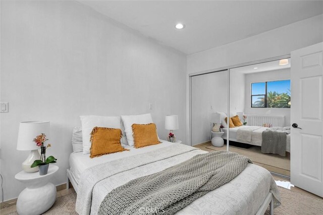 4698 Morro Dr, Woodland Hills, CA 91364 - bedroom featuring recessed lighting and a closet
