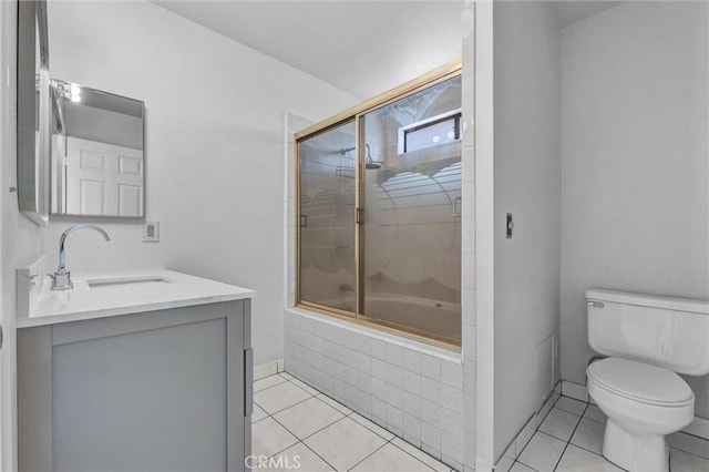 10102 Rio Hondo, El Monte, CA 91733 - bathroom featuring tiled shower / bath, tile patterned floors, and double vanity