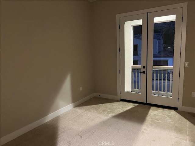 22046 Fig Tree Ln, Chatsworth, CA 91311 - entryway featuring french doors and carpet