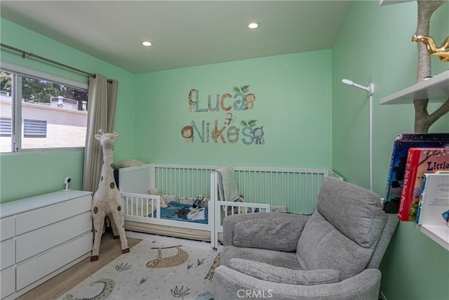 9418 Via Patricia Unit 30, Burbank, CA 91504 - bedroom featuring wood finished floors and recessed lighting