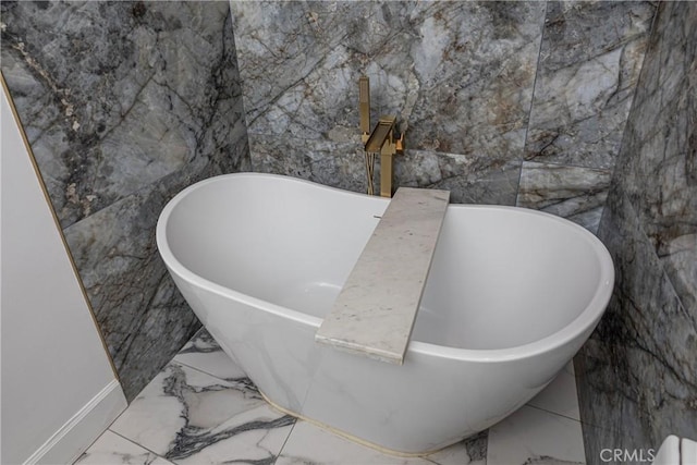 9418 Via Patricia Unit 30, Burbank, CA 91504 - bathroom view of a freestanding tub and baseboards