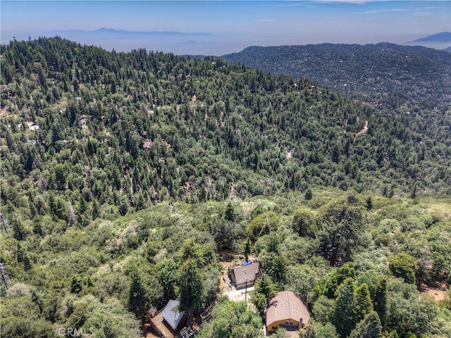 582 Sunset View Rd, Twin Peaks, CA 92391 - aerial view of a heavily wooded area and mountains