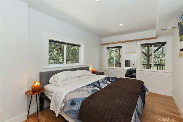 582 Sunset View Rd, Twin Peaks, CA 92391 - bedroom featuring wood finished floors and recessed lighting