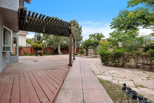 4556 Mariners Bay, Oceanside, CA 92057 - wooden deck with a fenced backyard and a pergola