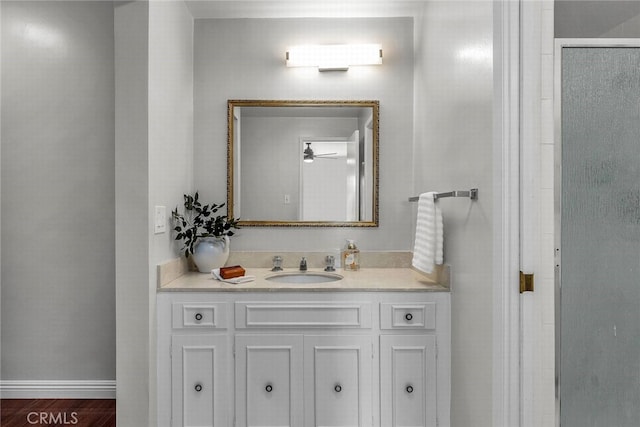 2662 E 2nd St Unit E1, Long Beach, CA 90803 - full bathroom featuring vanity and a shower stall