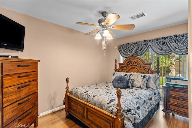 40139 15th St W, Palmdale, CA 93551 - bedroom with wood finished floors and ceiling fan