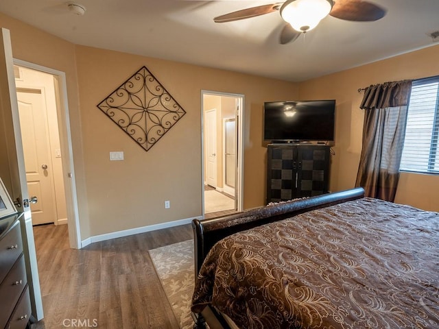 3031 E Lingard St, Lancaster, CA 93535 - bedroom with wood finished floors and ceiling fan