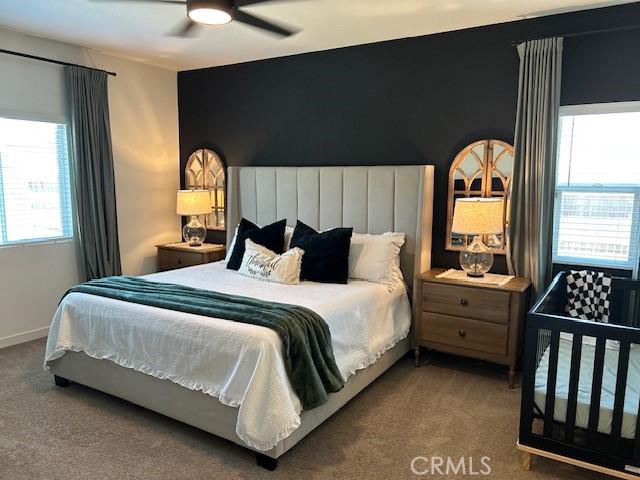 1658 Almondwood Dr, Orland, CA 95963 - bedroom featuring carpet floors and ceiling fan